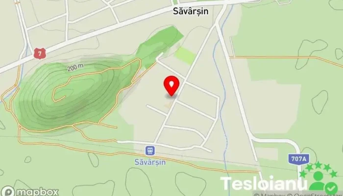 hartă a Săvârșin  în Săvârșin