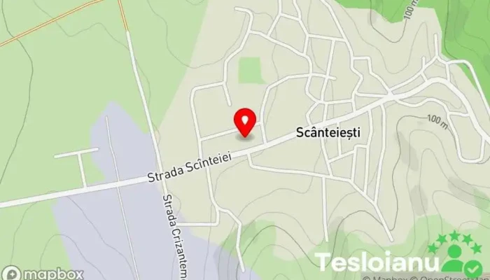 hartă a Scânteieşti  în Scânteieşti