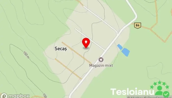 hartă a Secaș  în Secaș