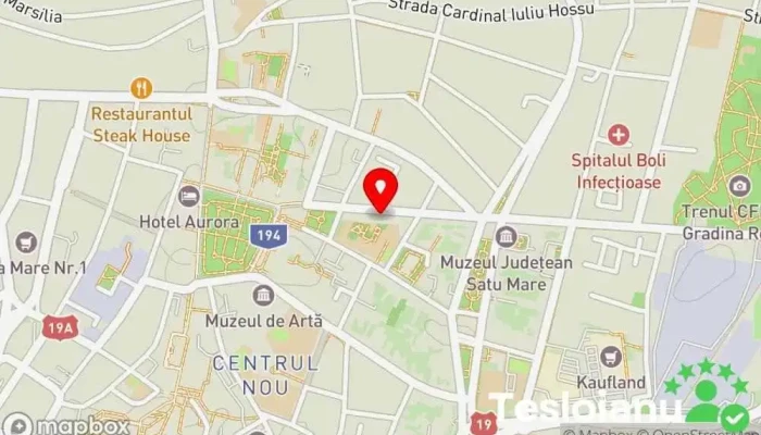hartă a Șerbănescu Centru de printare, Centru de copiere, Magazin de tricouri personalizate, Gravor, Servicii de duplicare chei, Servicii de laminare în Satu Mare