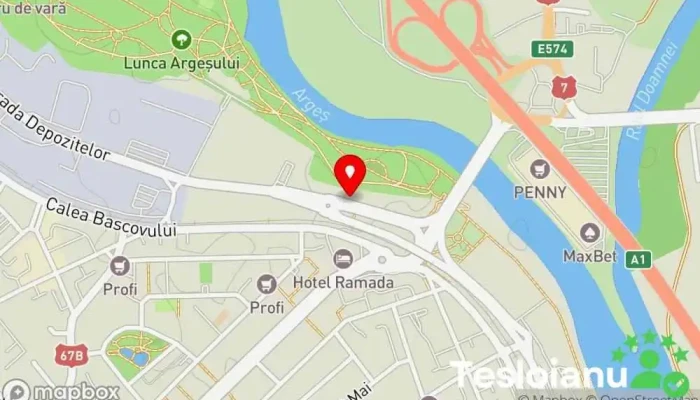 hartă a Service Auto Atelier de reparații auto în Pitești
