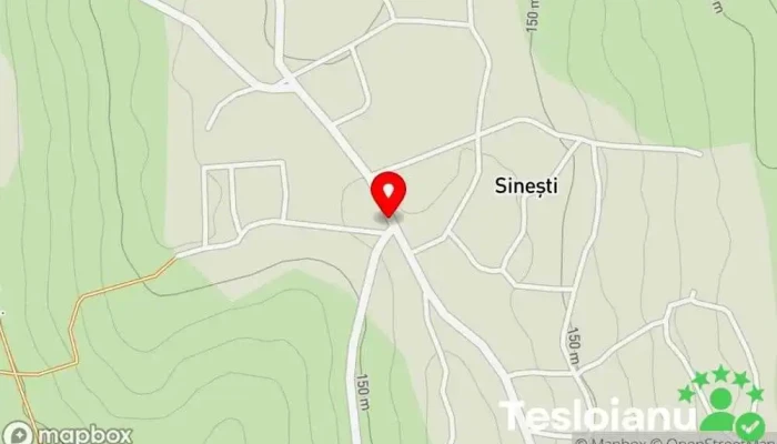 hartă a Sinești  în Sinești