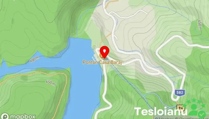 hartă a Ski Casa Baraj - Pârtia Văliug Stațiune de ski în Văliug