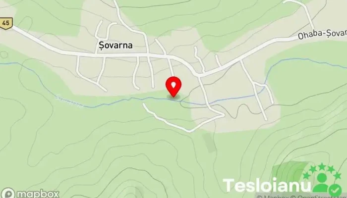 hartă a Șovarna  în Șovarna