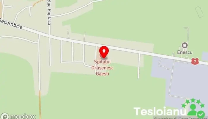 hartă a Spitalul Găești Spital în Găești