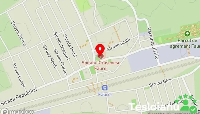 hartă a Spitalul Orășenesc Spital în Făurei