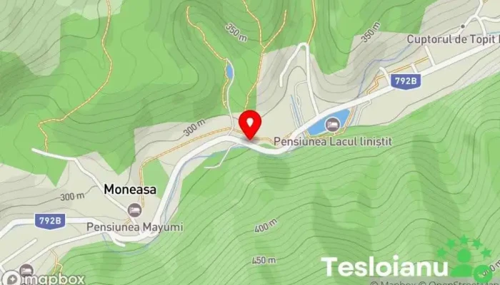 hartă a Statiunea Moneasa, jud.Arad Cazare în Moneasa