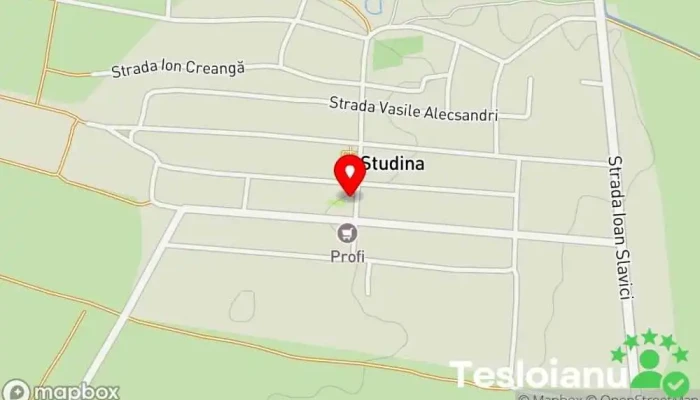 hartă a Studina  în Studina