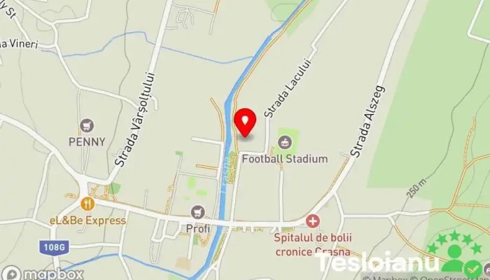 hartă a TÁLTOȘ - centru de echitație - Crasna - Sălaj Servicii de echitație în Crasna