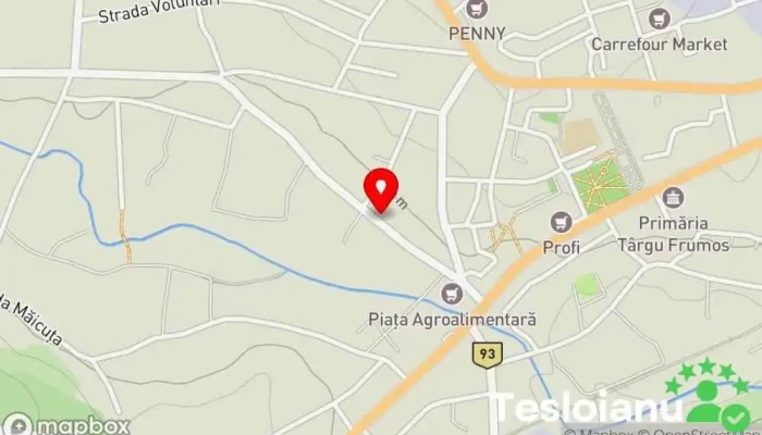 hartă a Târgu Frumos  în Târgu Frumos