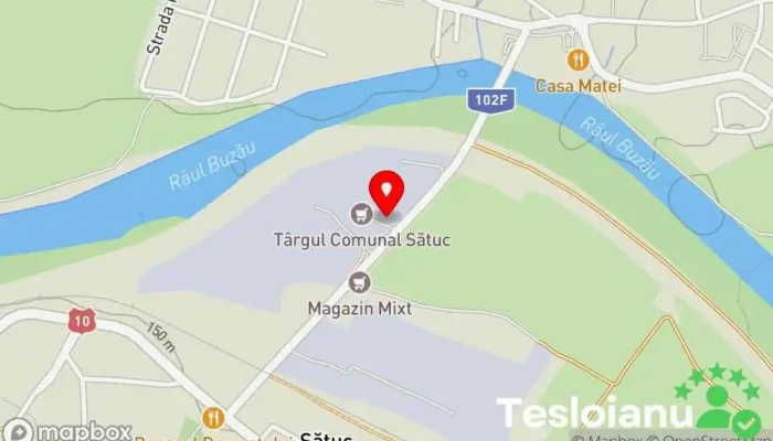 hartă a Targul comunal Berca Piață în Sătuc