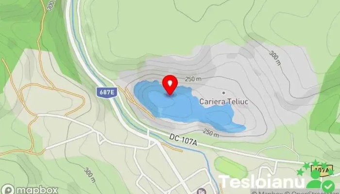hartă a Tăul Teliucului Lac în Teliucu Inferior