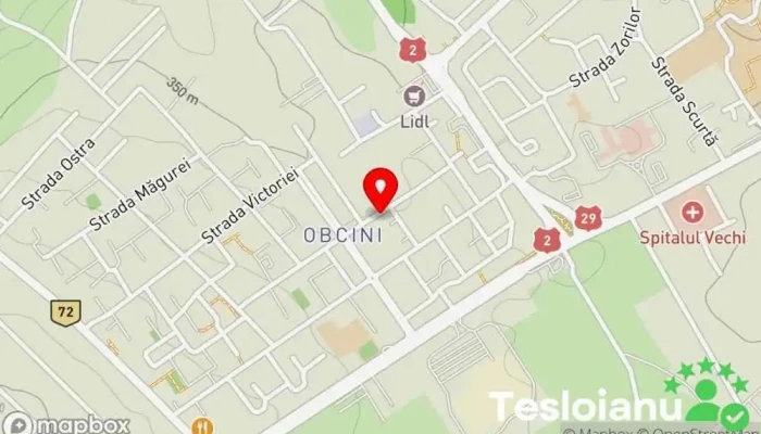 hartă a Total Service Atelier pentru reparații de aparatură electronică în Suceava