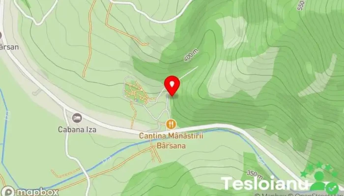 hartă a Traseu Mânăstirea Bârsana Zonă pentru excursii în Bârsana