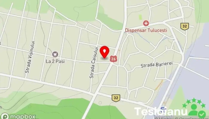 hartă a Tulucești  în Tulucești