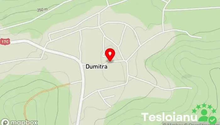hartă a Turnul Slăninilor Reper istoric în Dumitra