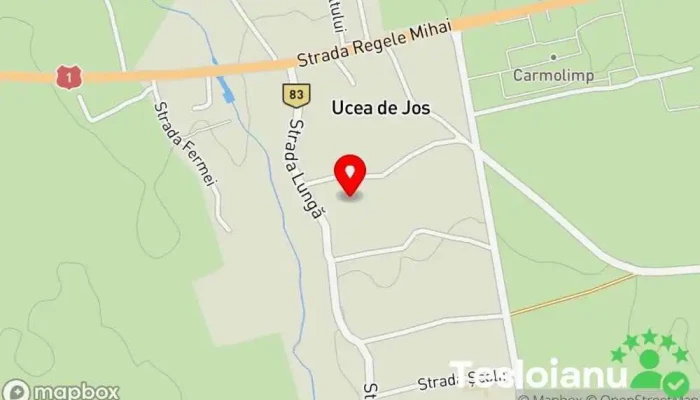 hartă a Ucea de Jos  în Ucea de Jos