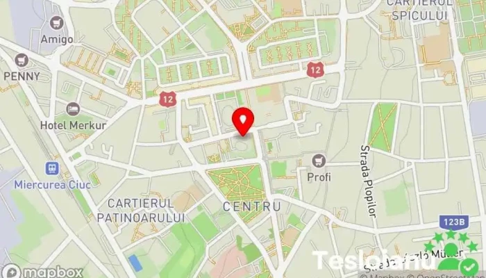 hartă a Universitatea Sapientia Universitate în Miercurea Ciuc