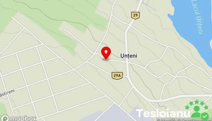 hartă a Unţeni  în Unţeni