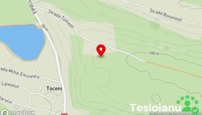 hartă a Valea Dobresti Defileu în 