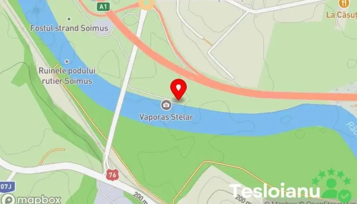 hartă a Vaporaș Șoimuș Atracție turistică în Șoimuș