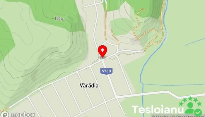 hartă a Vărădia  în Vărădia