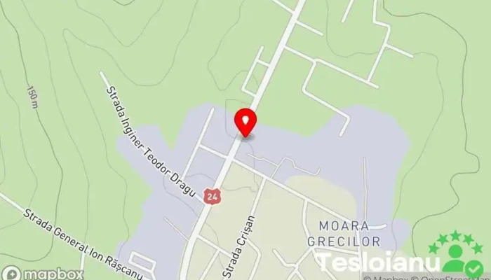 hartă a Vascar SA Mag Moara Grecilor Vaslui Supermarket în Șoseaua Moara Grecilor