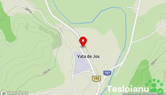 hartă a Vața Gară în Vața de Jos