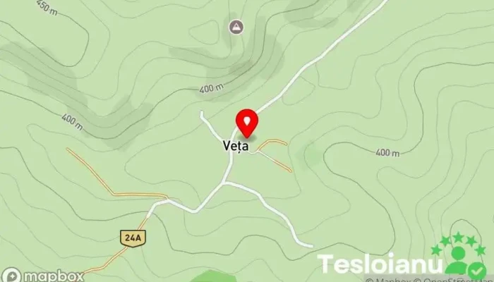hartă a Veța  în Veța
