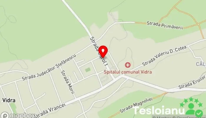 hartă a Vidra  în Vidra