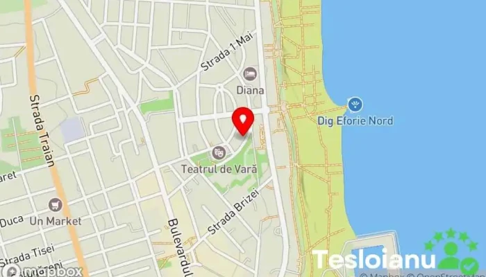 hartă a VILA AD-ELLA Cazare în Eforie Nord