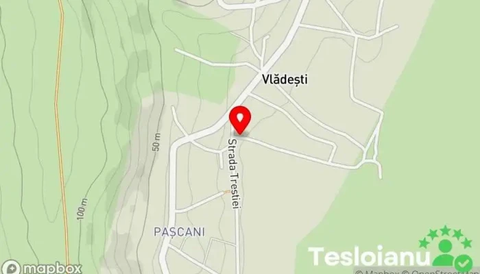 hartă a Vlădeşti  în Vlădeşti