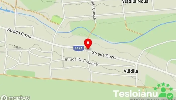 hartă a Vlădila  în Vlădila