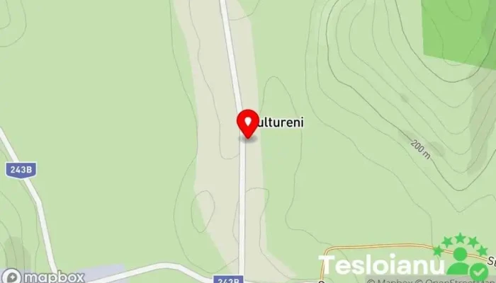 hartă a Vultureni  în Vultureni