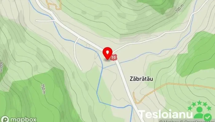 hartă a Zăbrătău  în Zăbrătău