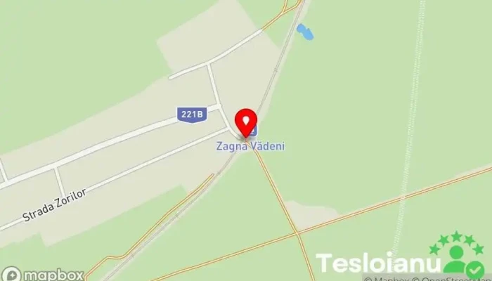 hartă a Zagna Vădeni Gară în Vădeni