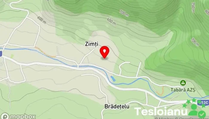 hartă a Zimţi  în Zimţi