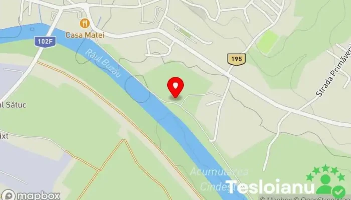 hartă a Zona de picnic-faleza Berca Grădină în Berca